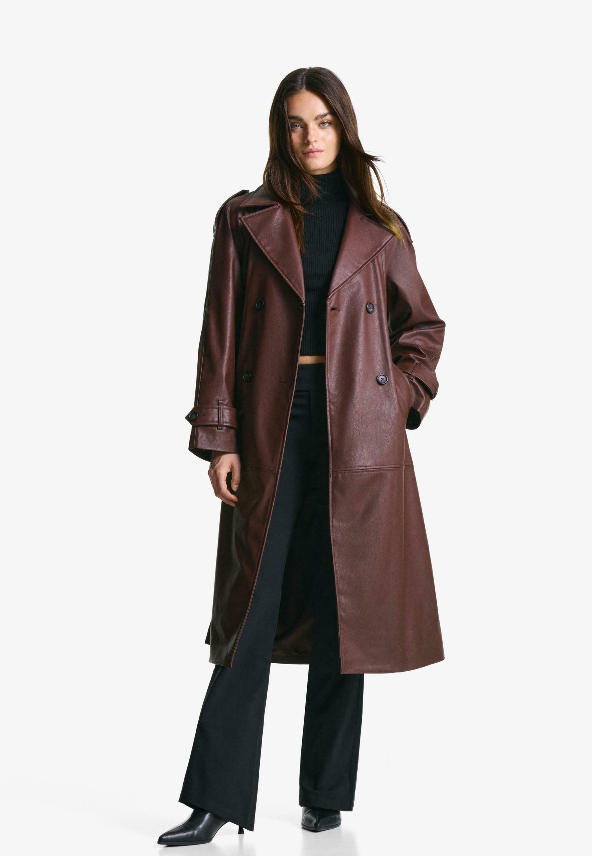 Bershka Trenchcoat red/rot