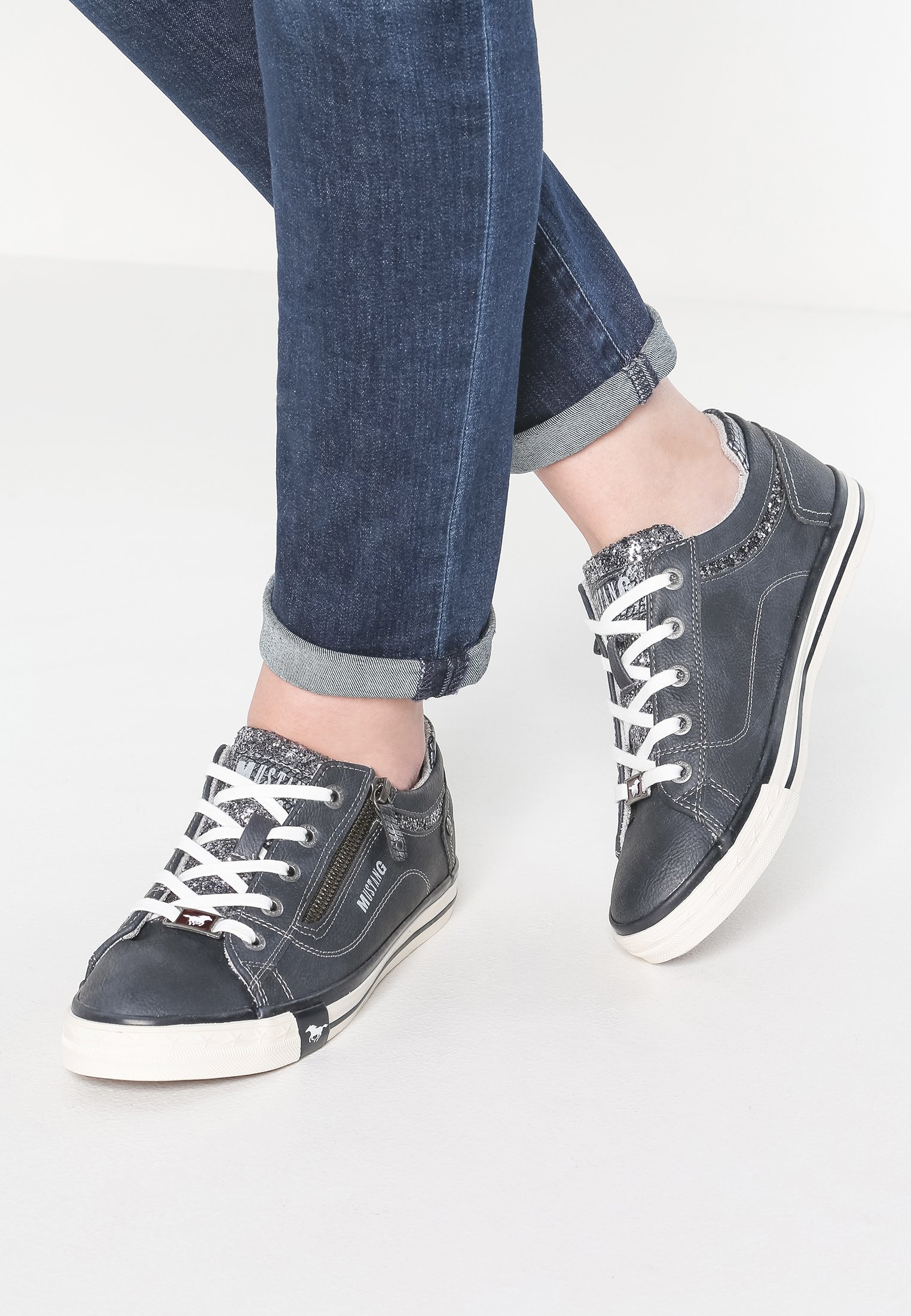 Mustang Baskets basses - navy/bleu marine - ZALANDO.FR
