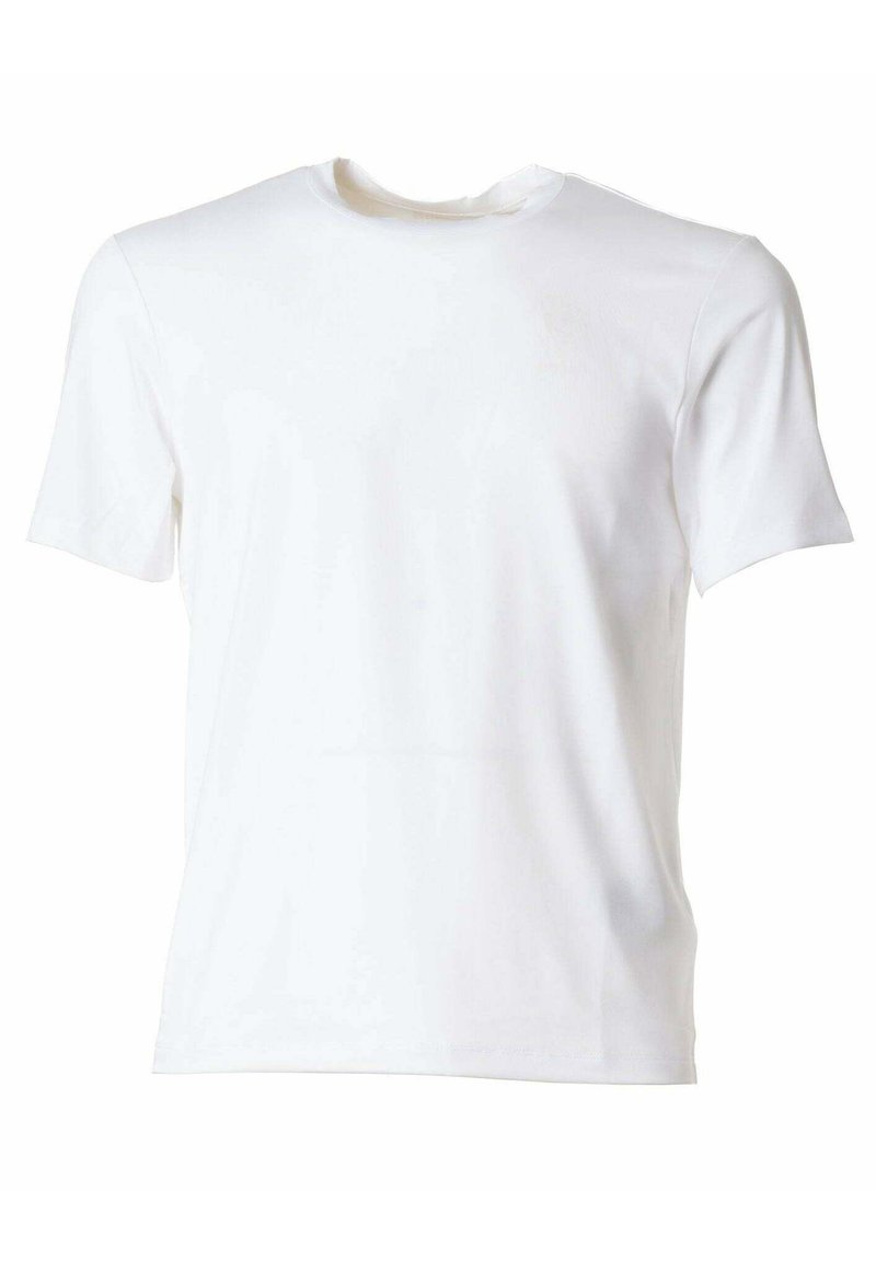 Blauer T-shirt basic - bianco