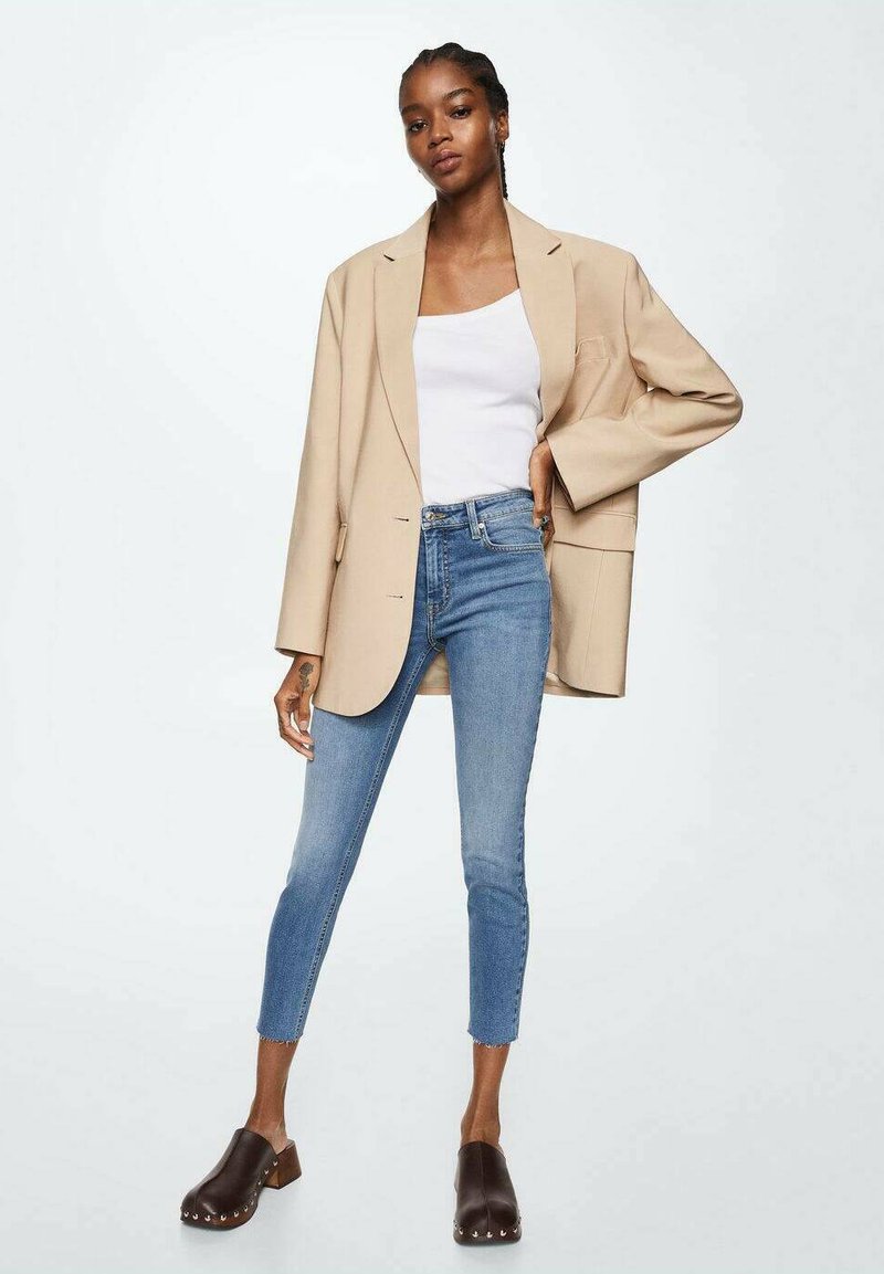 Damen Skinny | Mango ISA Jeans Slim Fit mellemblå/blau - WM70855 Damen Skinny | Mango ISA Jeans Slim Fit mellemblå/blau - WM70855