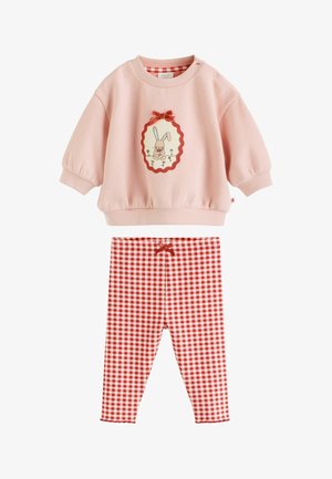 Next, REGULAR FIT - BABY SWEATSHIRT AND LEGGING 2 PIECE SET . - Leggings - pink bunny