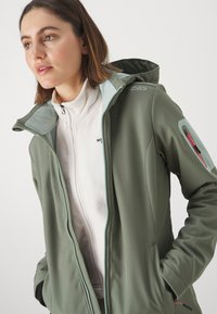 CMP ZIP HOOD - Soft shell jacket - salvia
