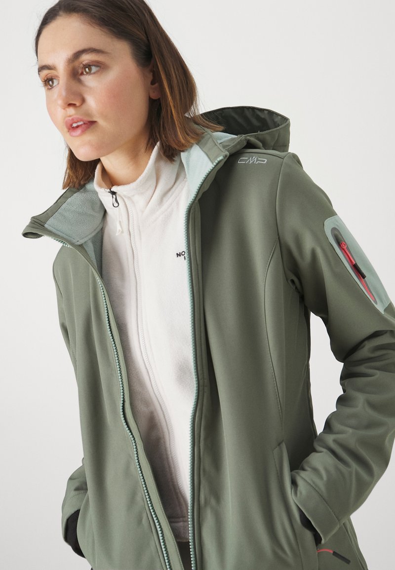 Cmp Woman Jacket Zip Hood Salvia Salvia 44