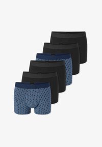 Vybráno, schwarz blaugemustert