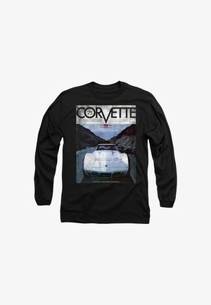 GM General Motors, CHEVY CORVETTE 75 POSTER - Long sleeved top - black