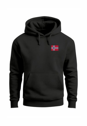 NORWAY FLAG  - Kapuzenpullover - schwarz