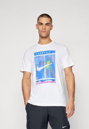 Nike Performance COURT TEE  - Sports T-shirt - white