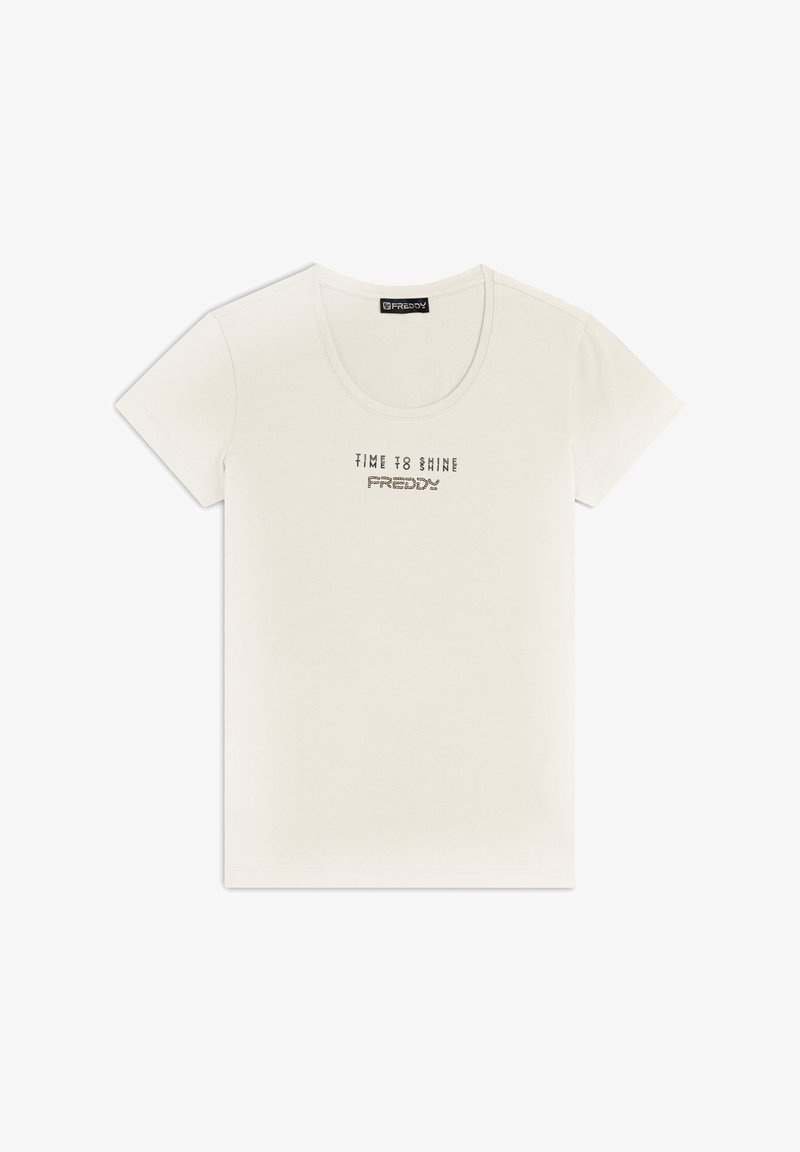 Freddy STRETCH CON GRAFICA BICOLORE - Camiseta estampada - sugar swizzle