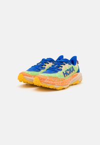 HOKA SPEEDGOAT 6 UNISEX - Trail tekaški čevlji - ultramarine/electric lime