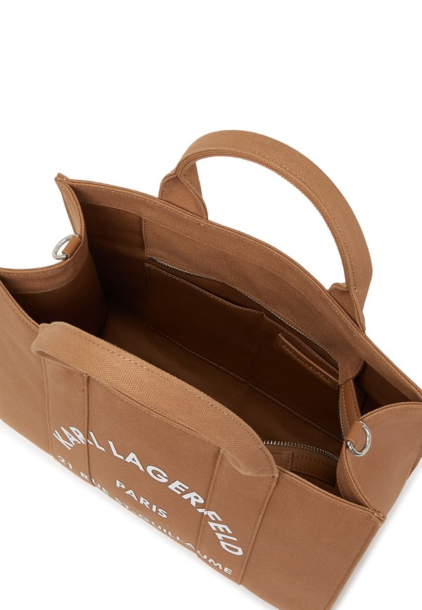 SQUARE MEDIUM TOTE - Handbag - taupe2