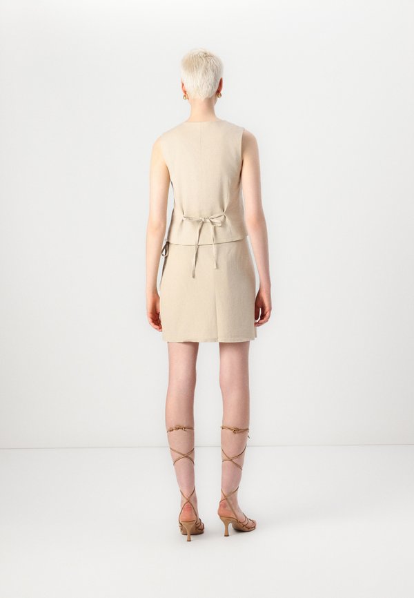 ONLCARO WRAP SKIRT - Wrap skirt - oxford tan2