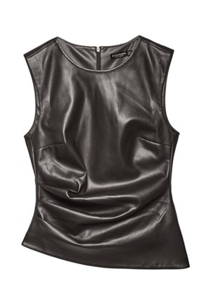 SLEEVELESS - Linne - mottled green
