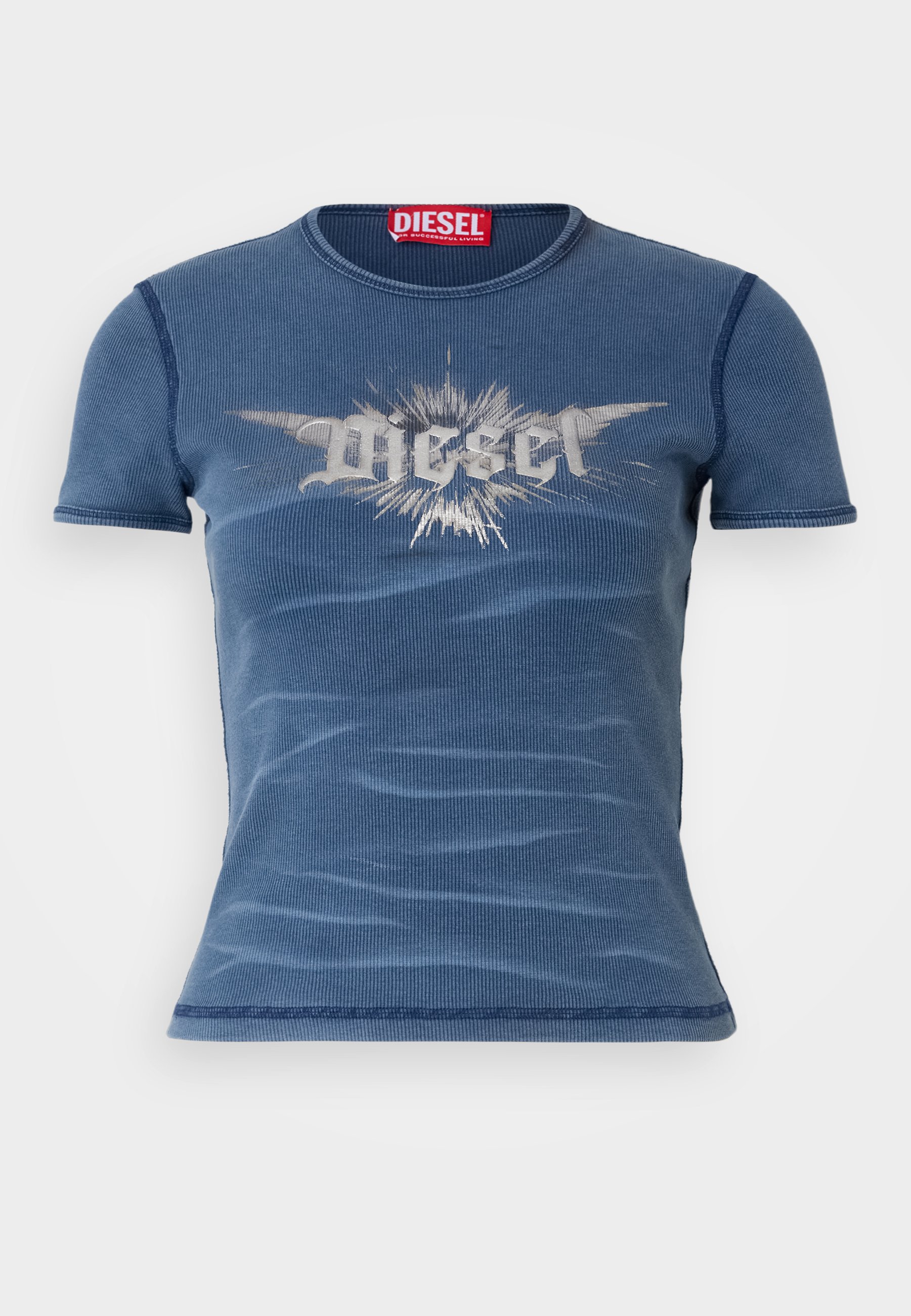 Diesel ELE - Print T-shirt - 01/blue denim - Zalando.co.uk