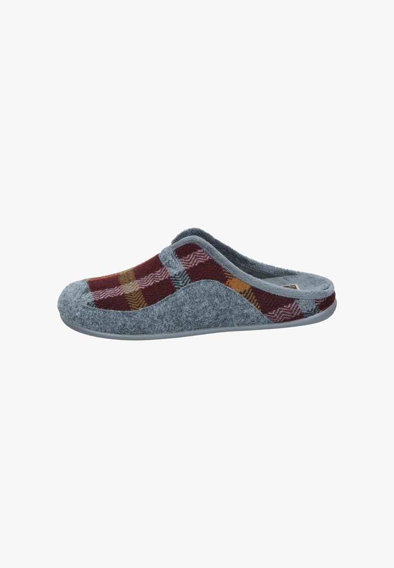 Manitu Hausschuh - bordeaux grau