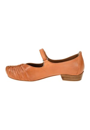 Ankle strap ballet pumps - arancio