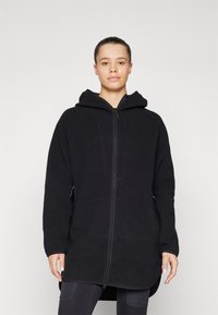 Peak Performance - LONG ZIP - Fleecejakke - black Miniaturebillede 1