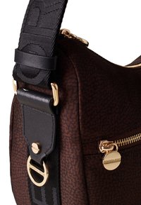 Borbonese LUNA SMALL - Cross body bag - dark brown black
