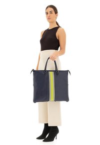 Gabs Shopping bag - inchiostro blu celadon rugiad lime