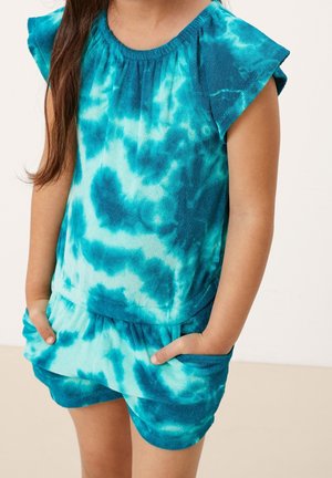 s.Oliver MIT BATIK-MUSTER - Tuta jumpsuit - aqua aop