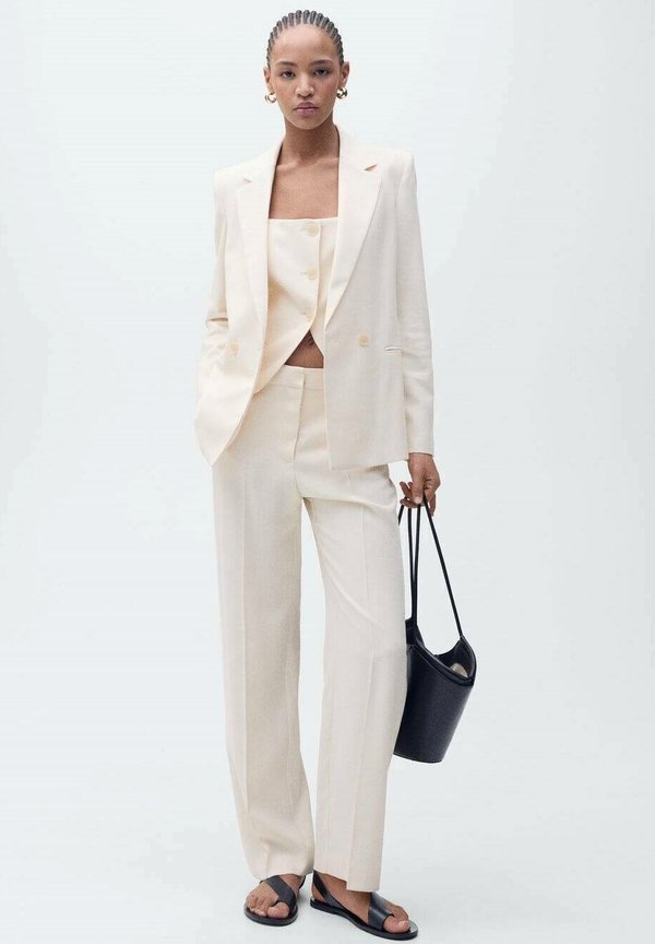 TEMPO - Trousers - ecru2