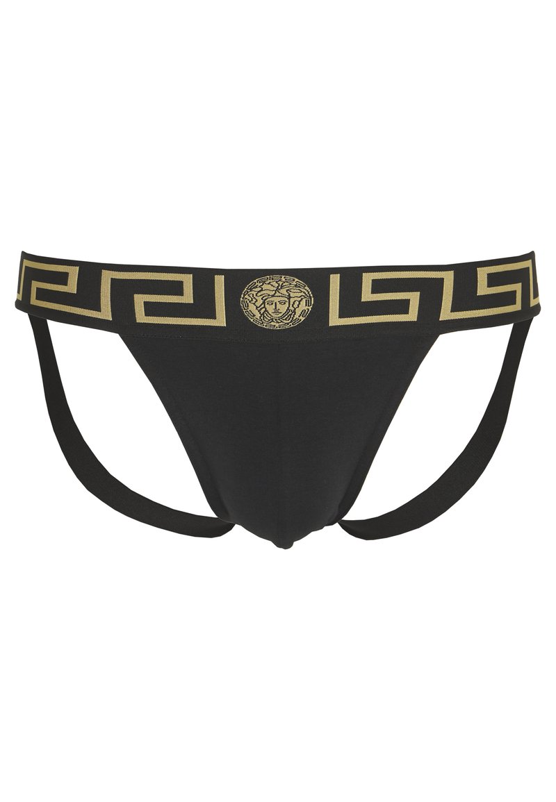 Versace - UNDERPANTS JOCK STRAP - Slip - nero greca oro, Agrandir