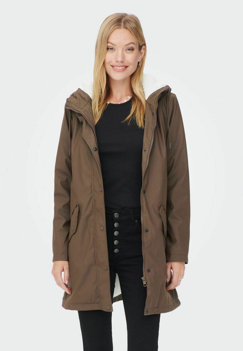 ONLY ONLSALLY RAINCOAT - Vinterfrakke - hot fudge
