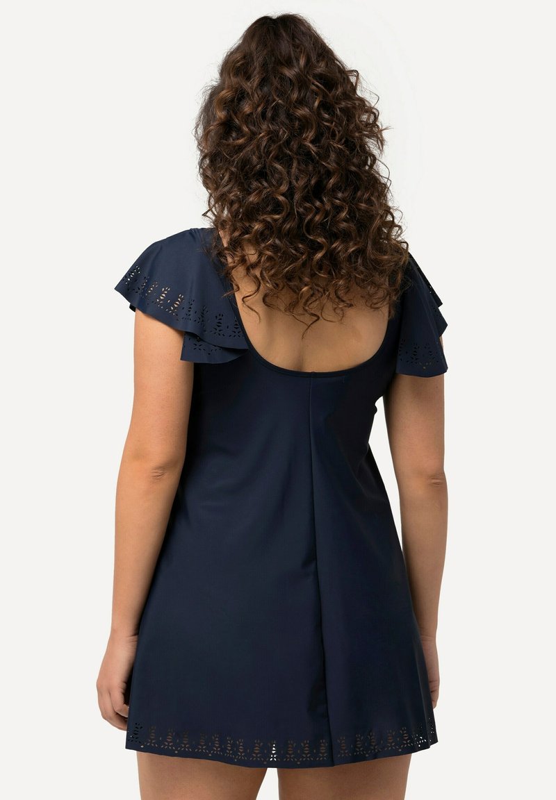Ulla Popken Badekleid Blüten Softcups verstellbar blau ab 55,99
