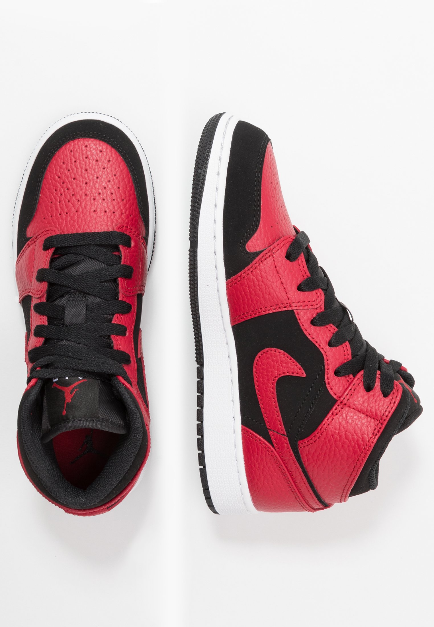 AIR 1 MID UNISEX - Scarpe da basket - black/red/white AIR 1 MID UNISEX - Scarpe da basket - black/red/white