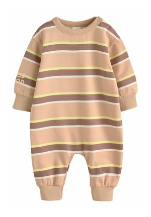 Next ROMPER - Jumpsuit - rust brown stripe