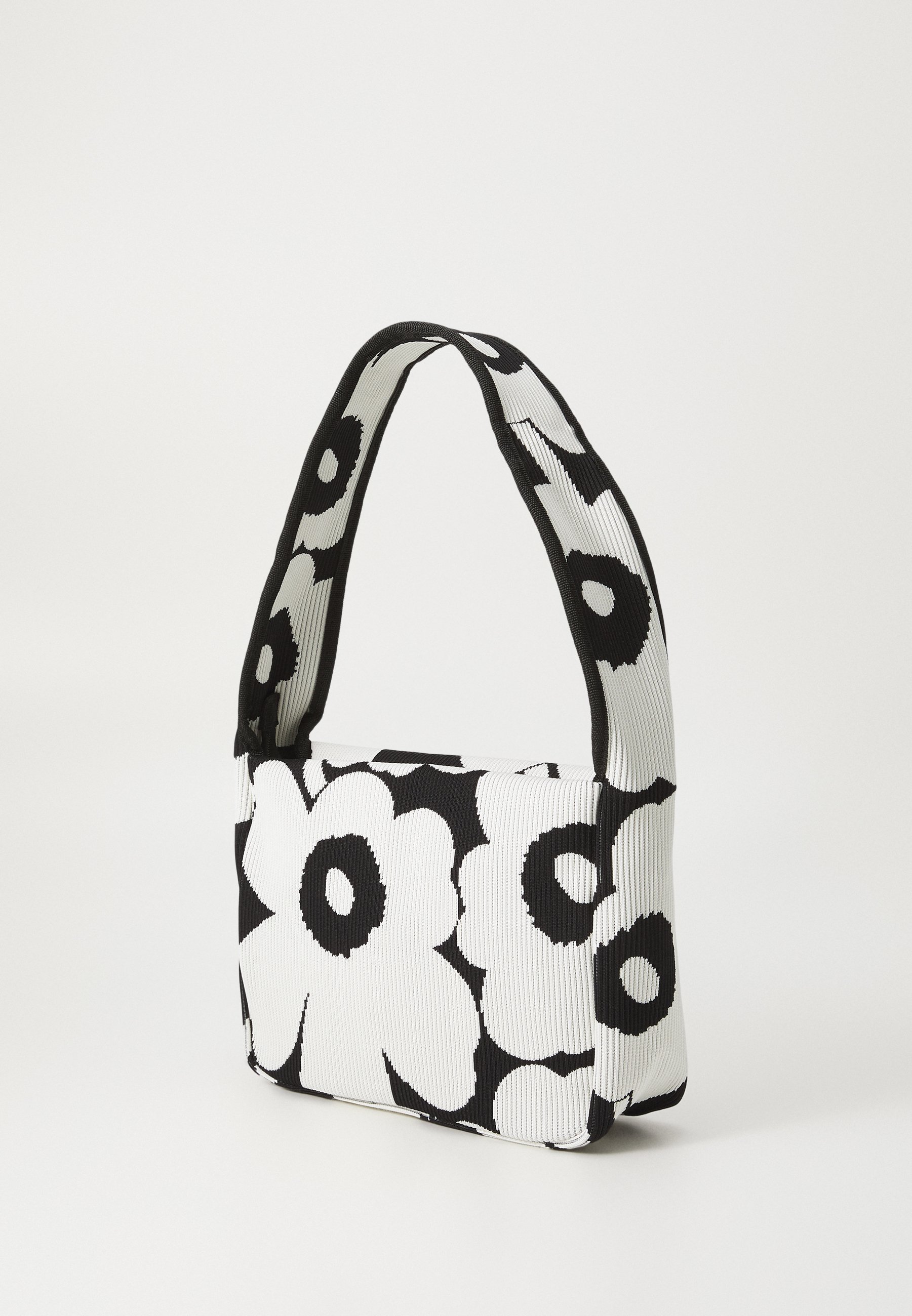 Marimekko KNITTED SHOULDERBAG UNIKKO - Handbag - black/off white