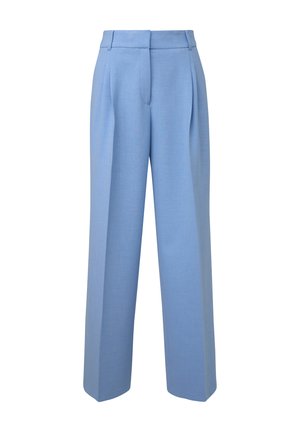 s.Oliver BLACK LABEL PALAZZO-MIT EXTRA HOHEM BUND - Broek - himmelblau