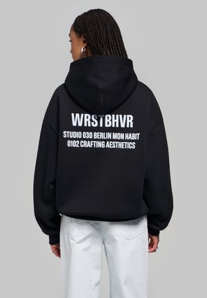 WRSTBHVR, WRSTBHVR HOODIE STUDIO V14 HOODIE UNISEX - Φούτερ με κουκούλα - black beauty