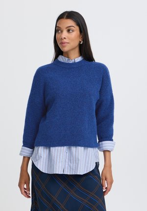 b.young, BYOMEA CREW - Pullover - blue depths melange