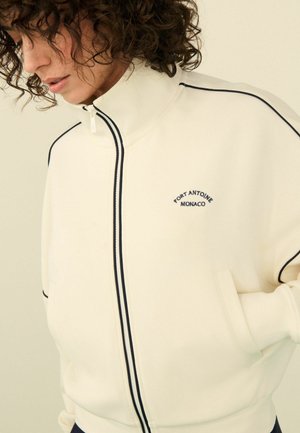 Zip-up sweatshirt - ecru