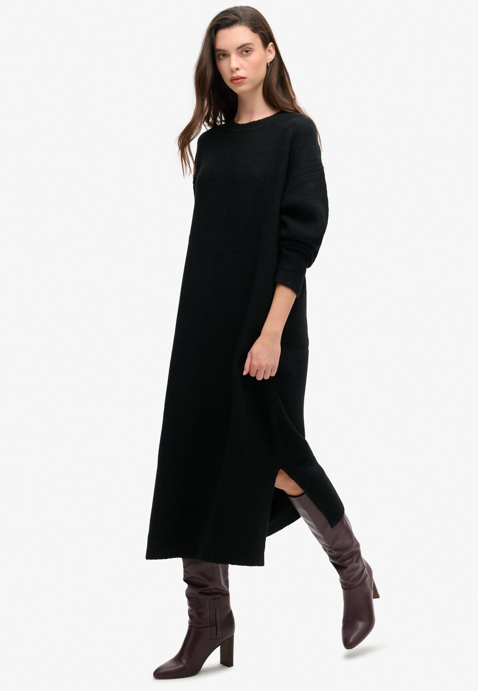 lulus party icon black sequin off-the-shoulder long sleeve maxi dress Sequin Off Shoulder Long Sleeve Gown by Ladivine CH135 – ABC Fashion main image 0