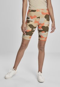 Urban Classics TECH CYCLE  - Kratke hlače - brick camo