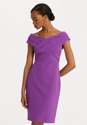 CREPE OFF-THE-SHOULDER COCKTAIL DRESS - Robe de soirée - purple jasper