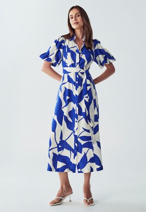 WILLA ARIANE - Shirt dress - deep blue leaf