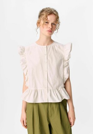 RÜSCHEN - Blouse - white/sand