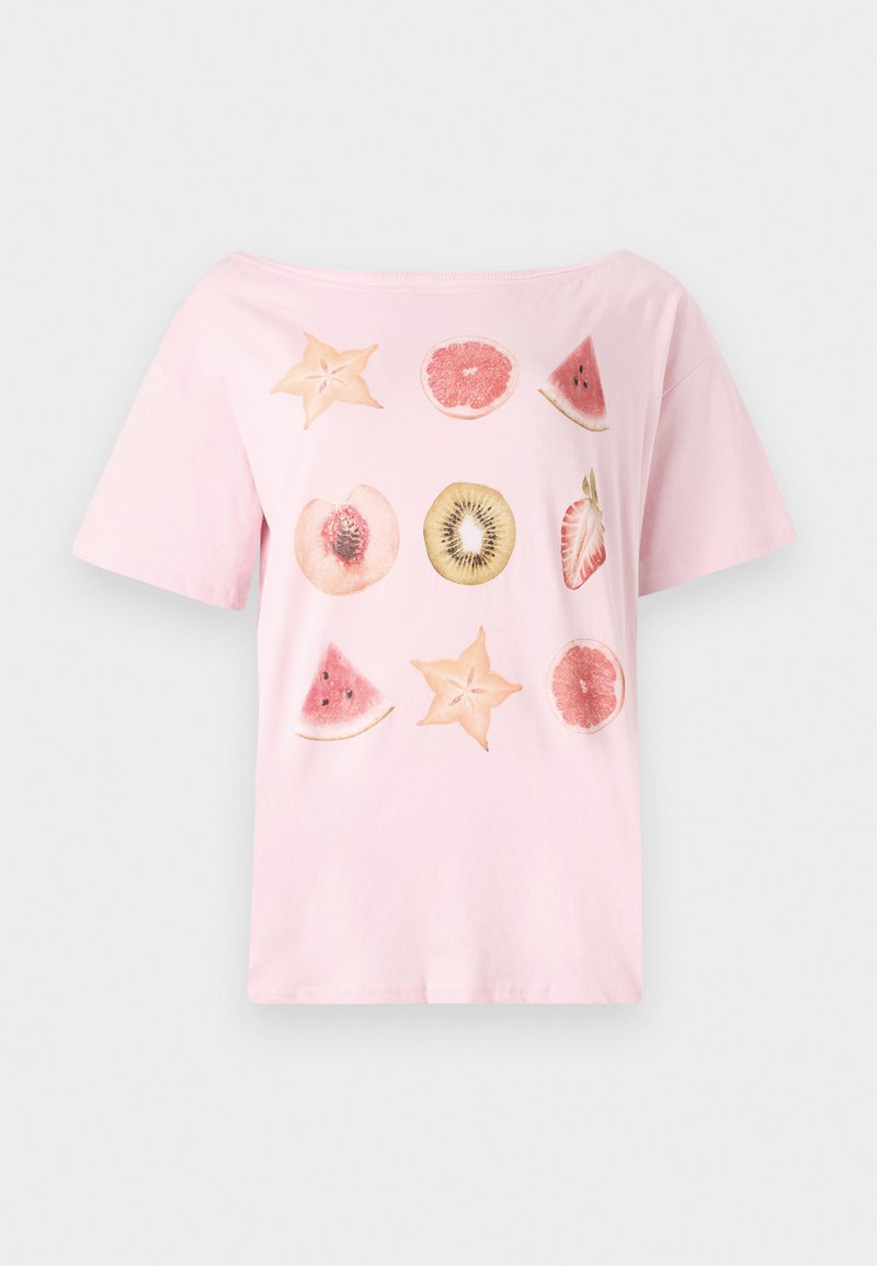 Hollister Co. T-shirt print donkerroze Hollister Co. T-shirt print donkerroze