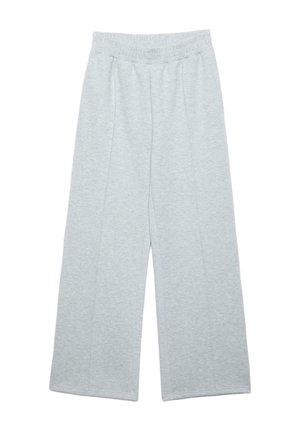 JOGGERS WITH INTERLOCK DETAIL - Tepláky - light grey