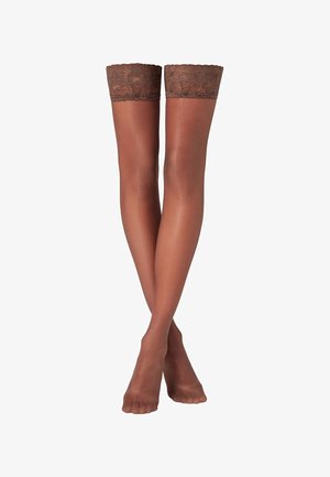 Calzedonia 20 DEN SHEER - Overkneestrümpfe - brown