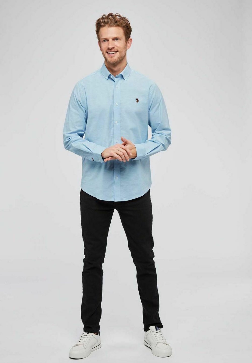 U.S. Polo Assn. - FLEX CALVERT - Marškiniai - light blue, Padidinti