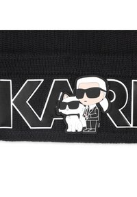 KARL LAGERFELD KIDS Pletena kapa - black
