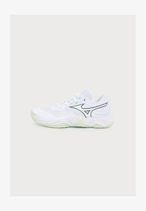 Mizuno, WAVE MOMENTUM ELITE - Scarpe da pallavolo - white/balsam green/ambrosia