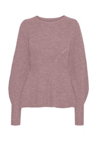 VMFLAVOUR PEPLUM  - Stickad tröja - woodrose