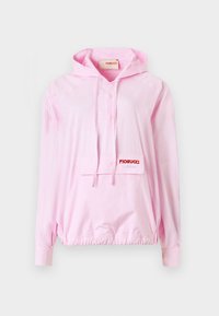 GINGHAM LOGO HOODIE SHIRT - Pluus - baby pink