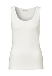 BASIC IN UNIFARBE - Top - weiß