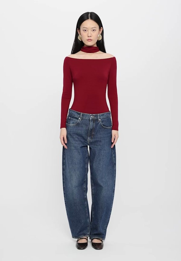 DRUNK IN LOVE BODYSUIT - Long sleeved top - burgundy2