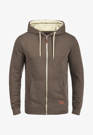 Blend BHHULKER - Majica s kapuljačom i patentnim zatvaračem - brown